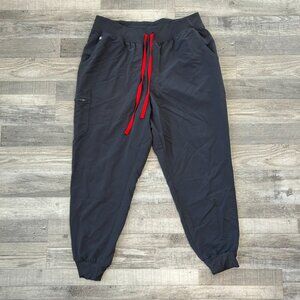 Figs Technical Collection Grey Jogger Scrub Pants Yoga Waist N25